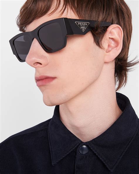 sunglases prada box p0120|Slate Gray Lenses Sunglasses With Triangle Logo.